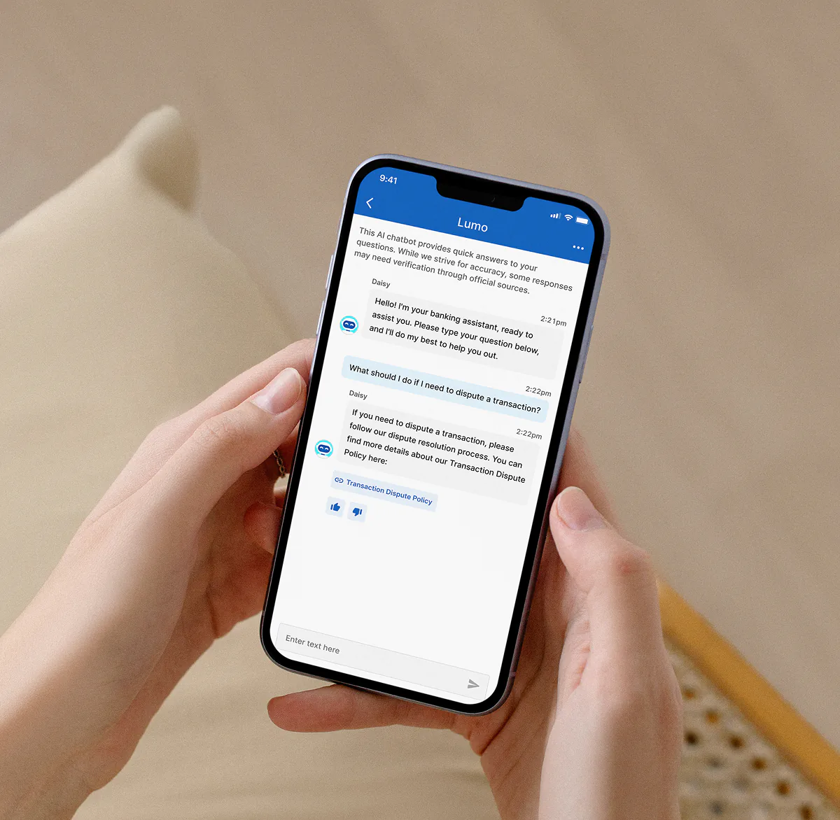 A person reviewing an email on a mobile phone