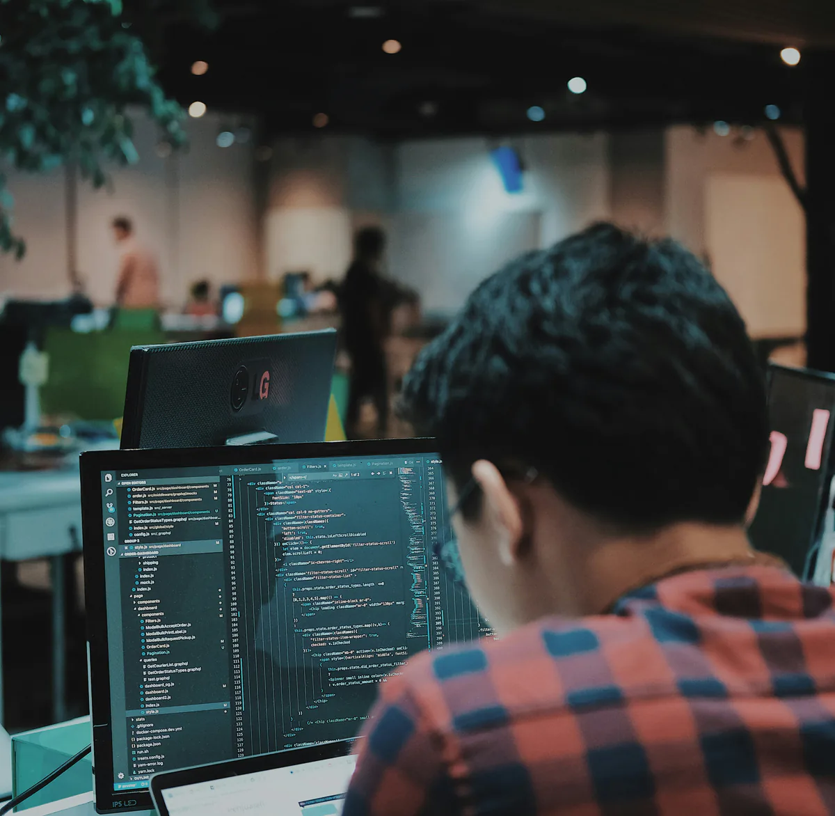 A developer working on cloud infrastructure
