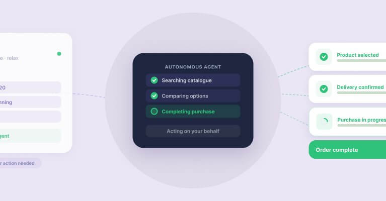 Workflow management interface displaying user notifications, task checklist, and action buttons for goal completion.