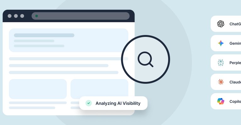 Illustration of a web page with a magnifying glass icon, symbolizing search functionality, alongside a sidebar displaying filter options labeled by various criteria.