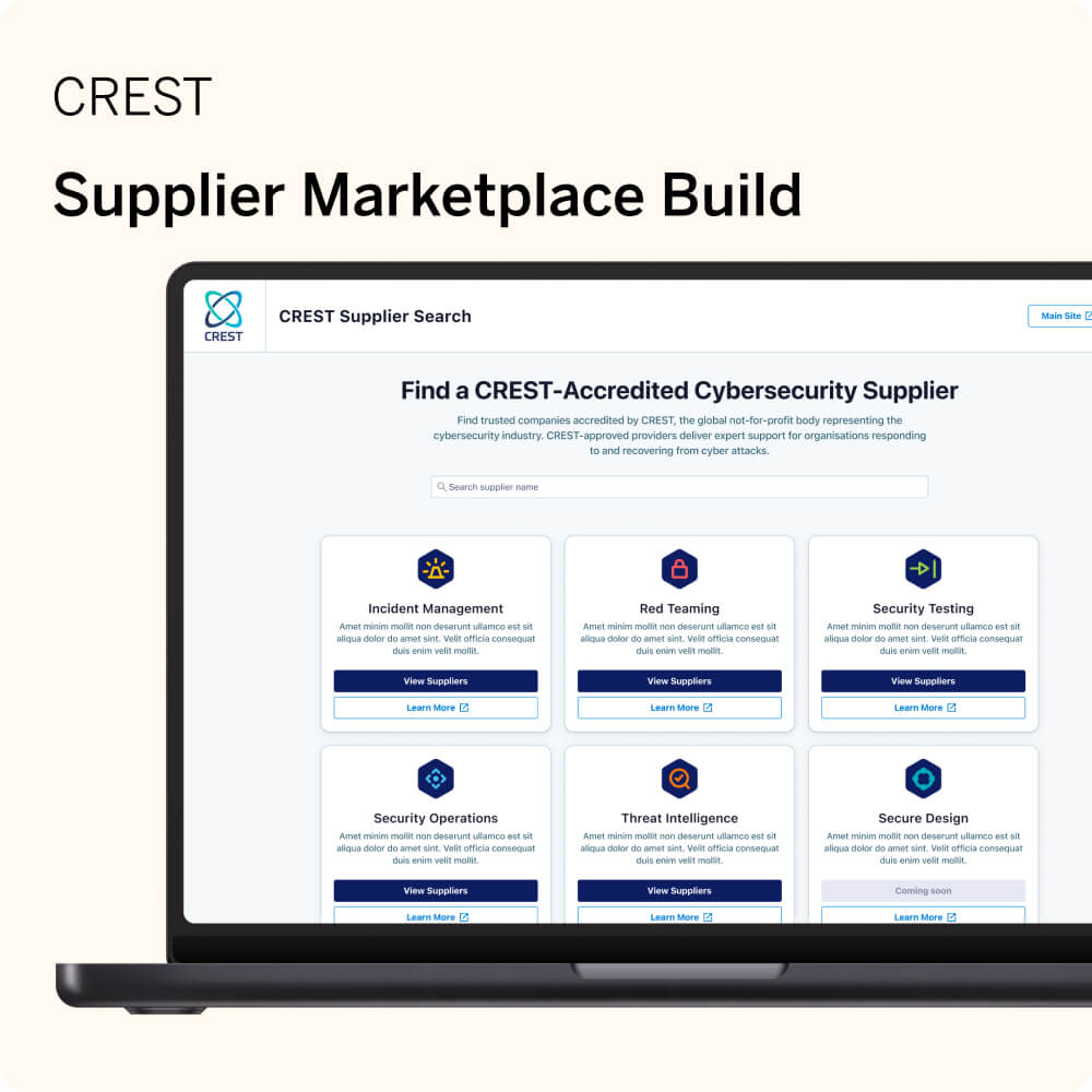 Supplier Marketplace Build